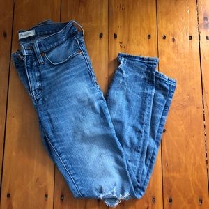 Madewell Ripped High-rise Cropped Jeans